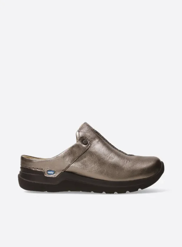Wolky Holland DB - lood metallic leer Klompen voor dames