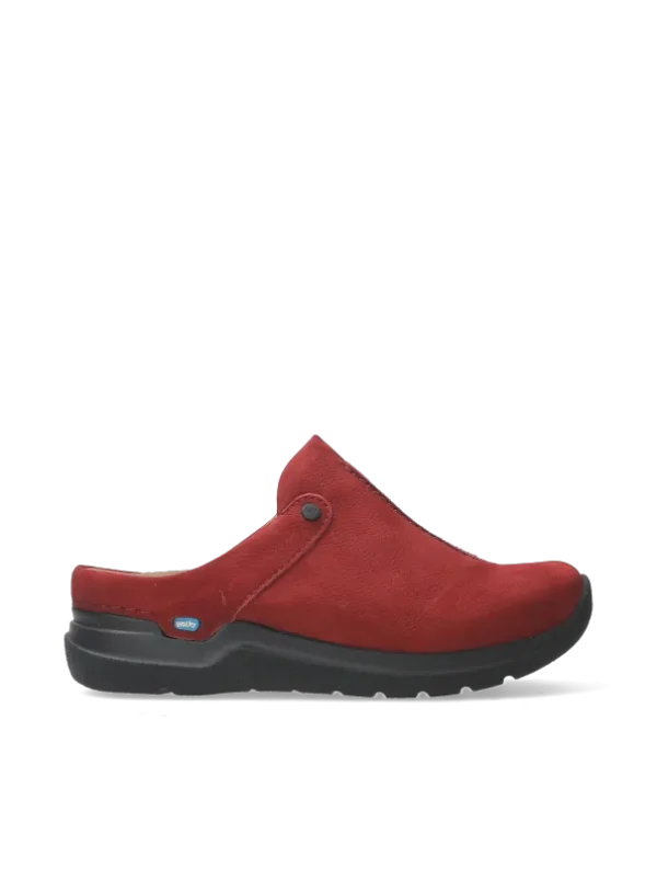 Wolky Holland DB - kersenrood nubuck Klompen voor dames