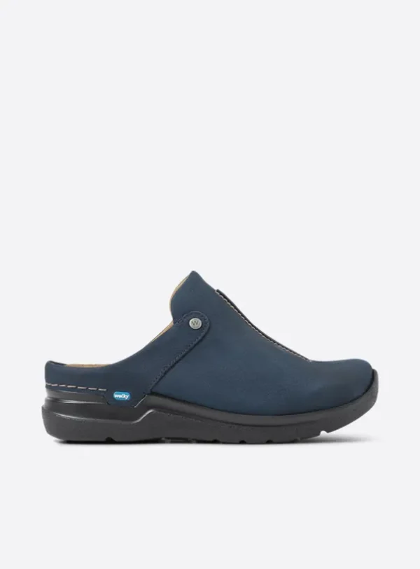 Wolky Holland DB - blauw nubuck Klompen voor dames