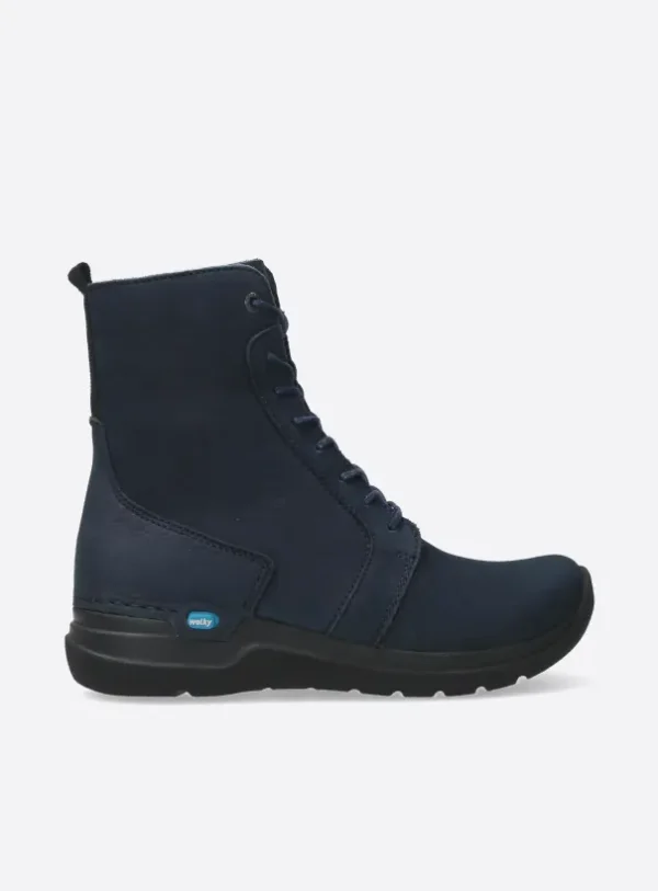 Wolky Viper HV - denimblauw nubuck Veterlaarzen voor dames