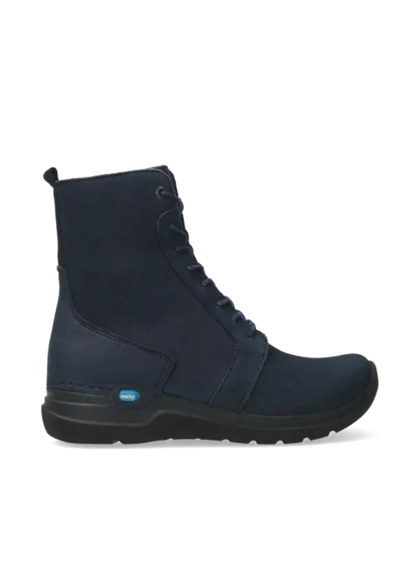 Wolky Viper HV - denimblauw nubuck Veterlaarzen voor dames