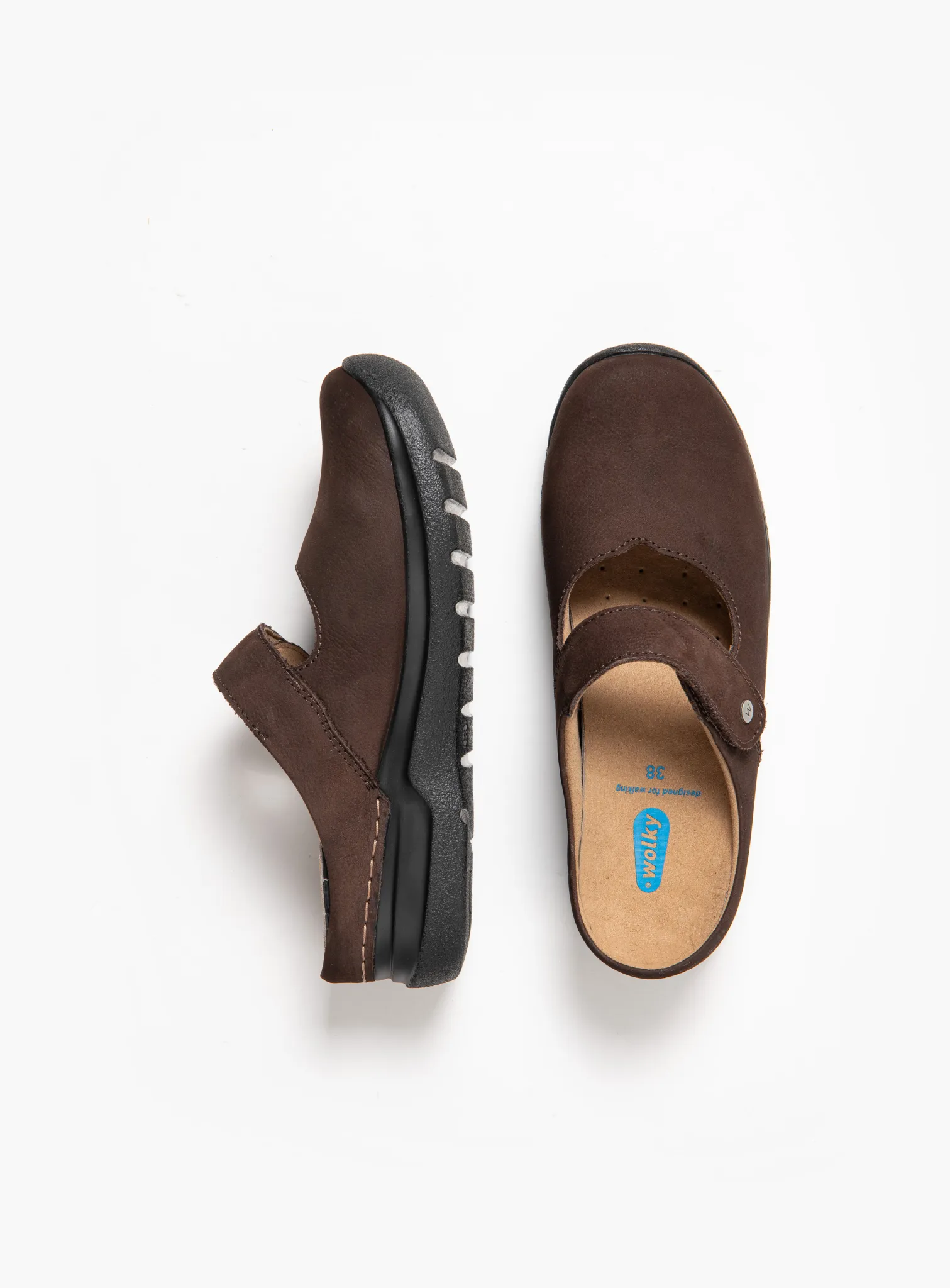 Wolky Klompen 06635 Narni DB 11300 bruin nubuck