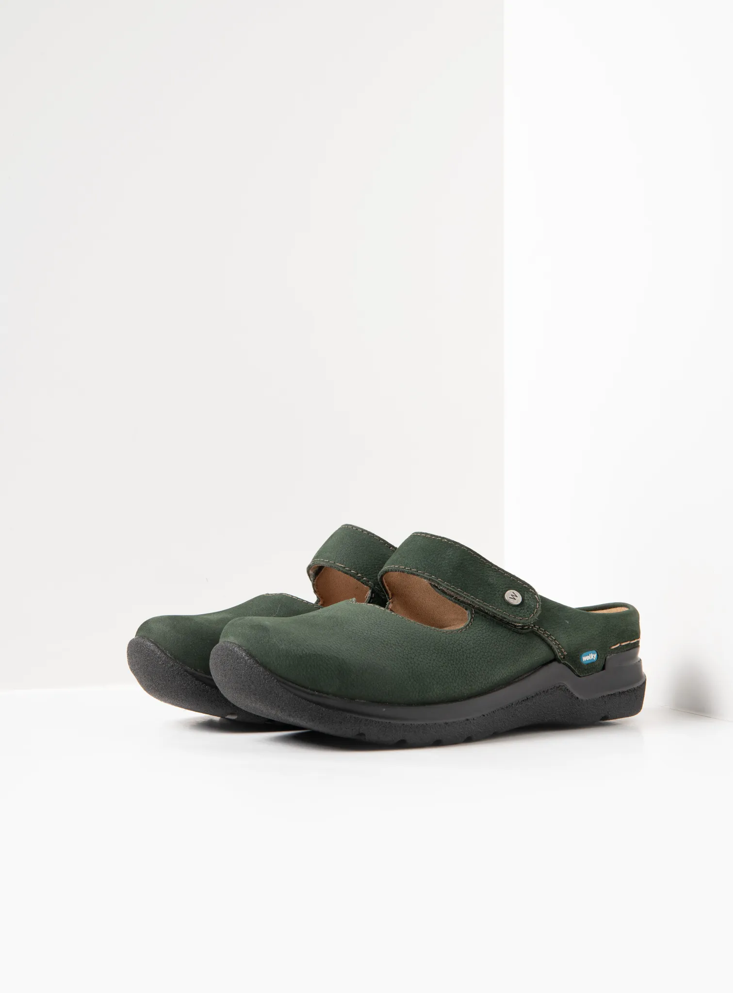 Wolky Klompen 06635 Narni DB 11719 groen nubuck