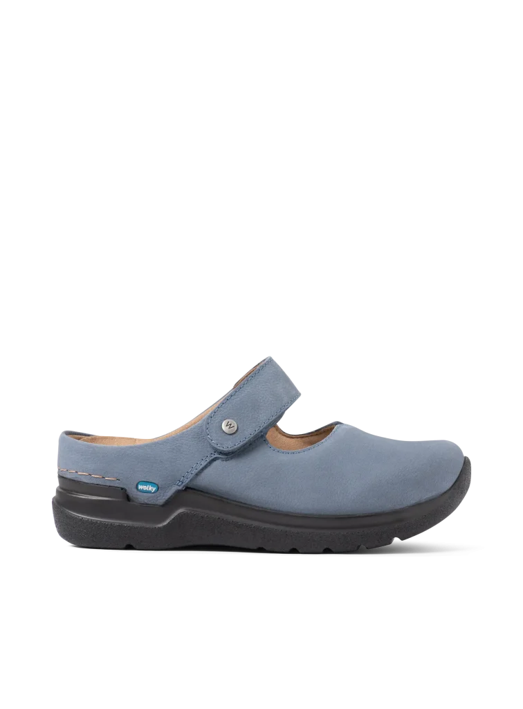 Wolky Klompen 06635 Narni DB 11840 jeansblauw nubuck