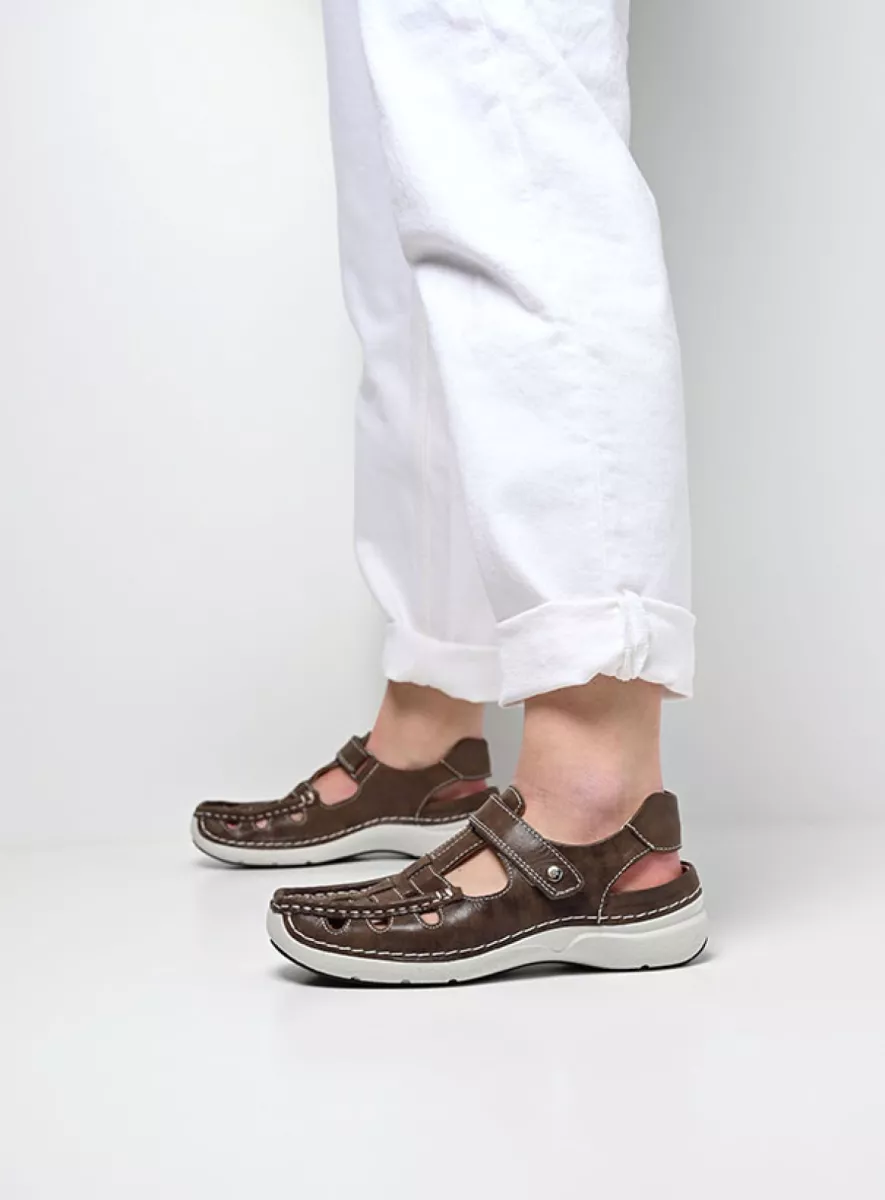 Wolky Comfortschoenen 07204 Rolling Sun 36301 cederbruin effectleer