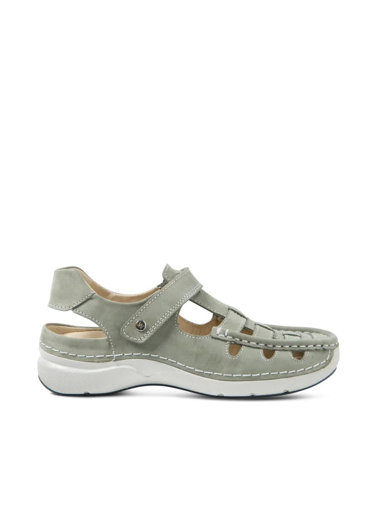 Wolky Comfortschoenen 07204 Rolling Sun 36701 saliegroen effectleer