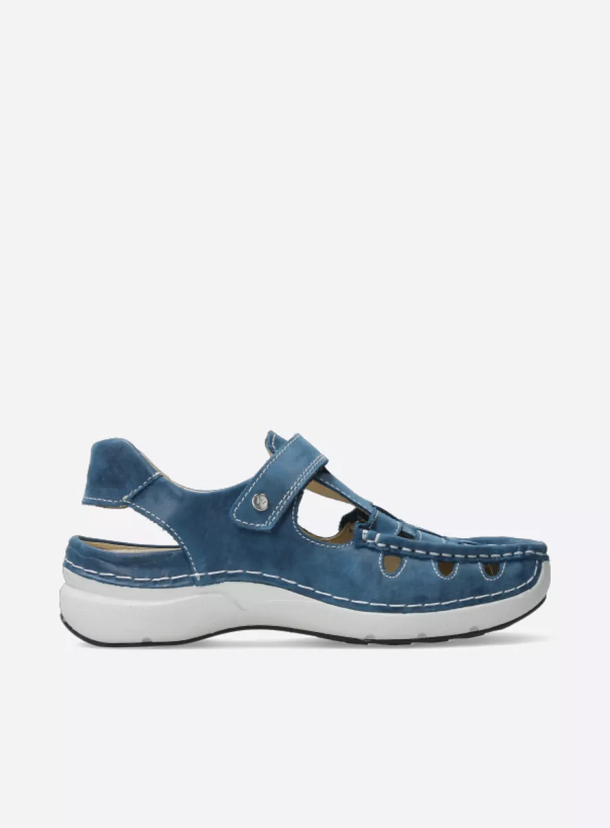 Wolky Comfortschoenen 07204 Rolling Sun 36804 blauw effectleer