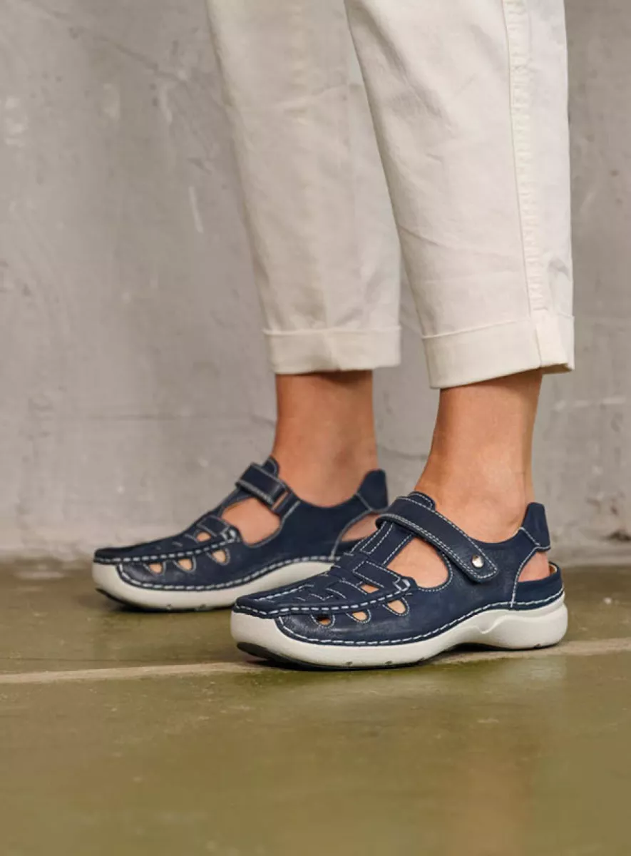 Wolky Comfortschoenen 07204 Rolling Sun 36820 denim effectleer