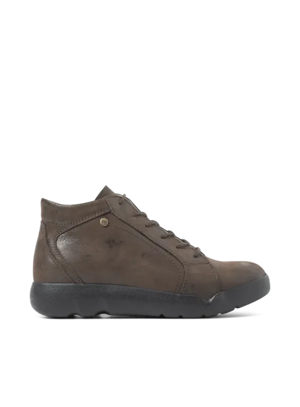 Wolky Lugana - bruin effectleer Hoge veterschoenen voor dames