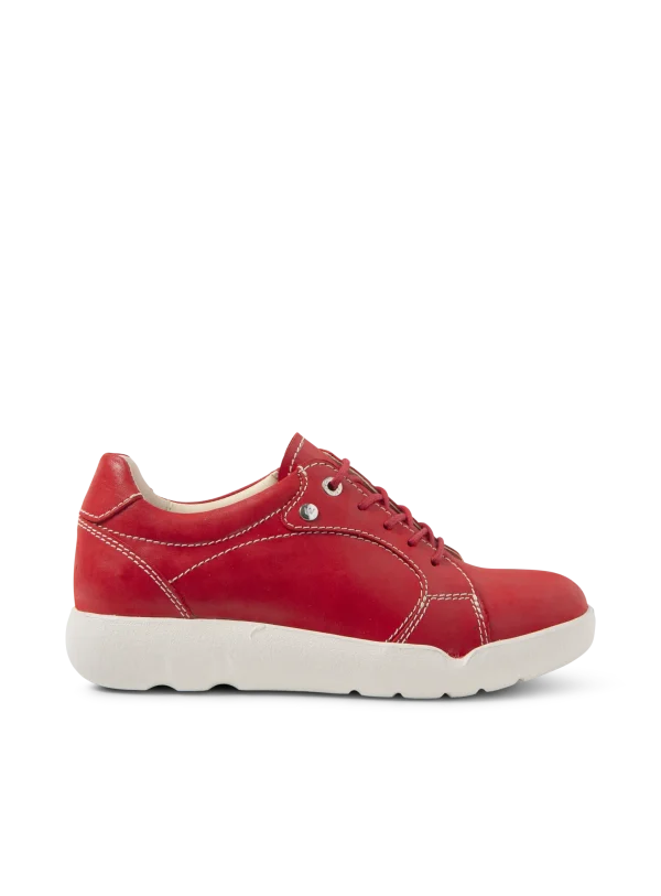 Wolky Lunvia - rood effectleer Veterschoenen voor dames