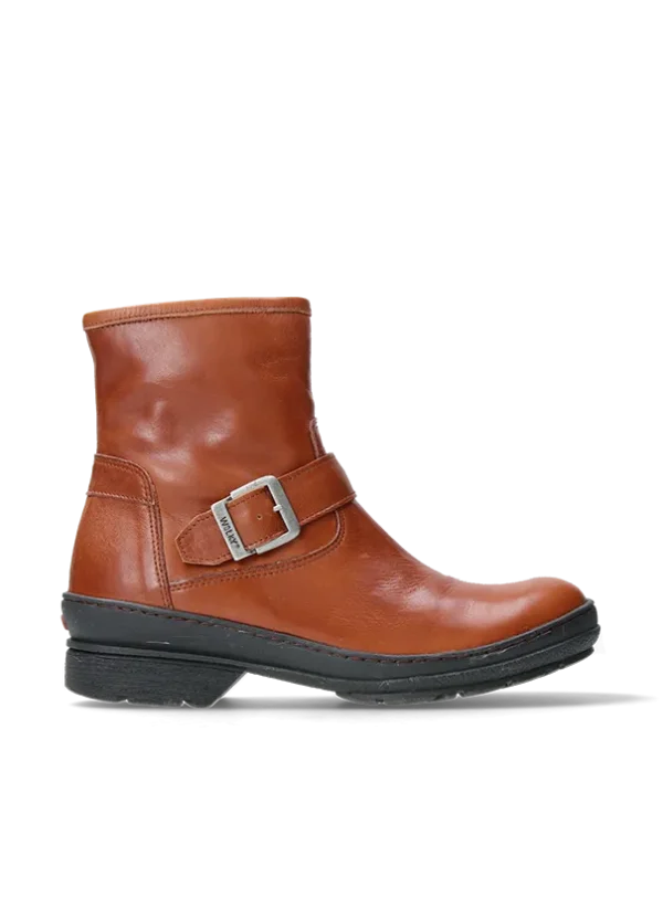 Wolky Nitra WR - terra leer Biker boots voor dames