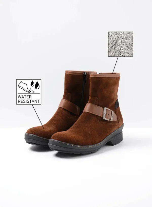 Wolky Nitra WR - tobacco suede Biker boots voor dames