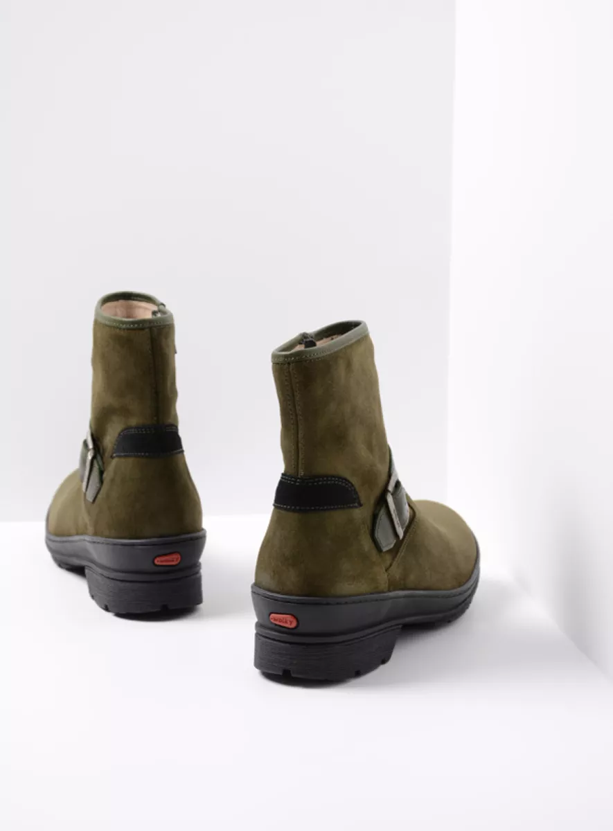 Wolky Cold Winter 07642 Nitra WR 45730 groen suede