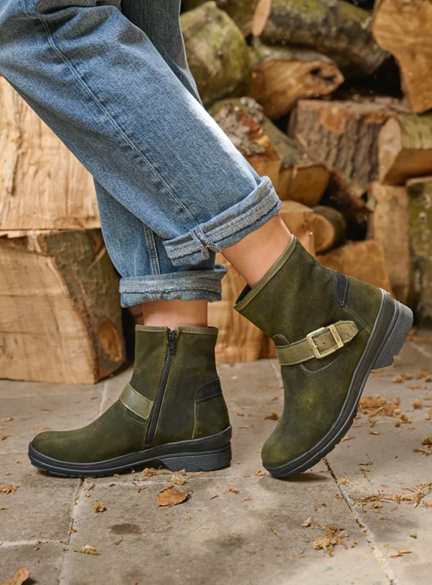 Wolky Cold Winter 07642 Nitra WR 45730 groen suede