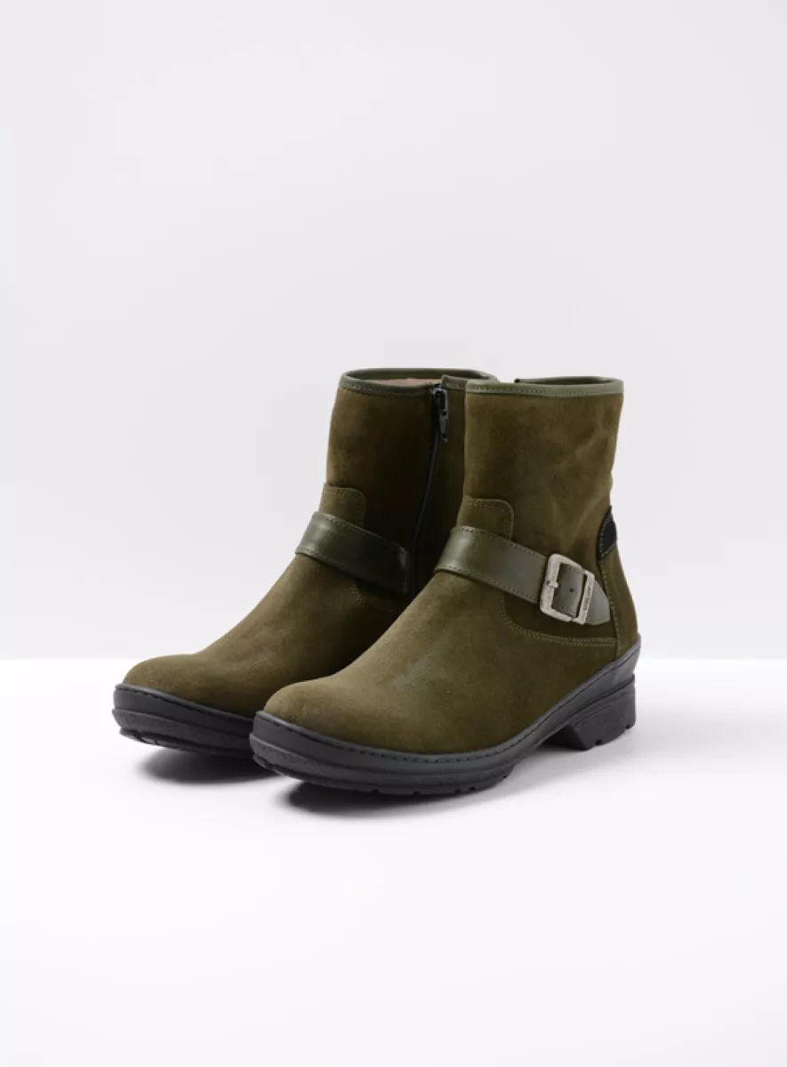 Wolky Cold Winter 07642 Nitra WR 45730 groen suede