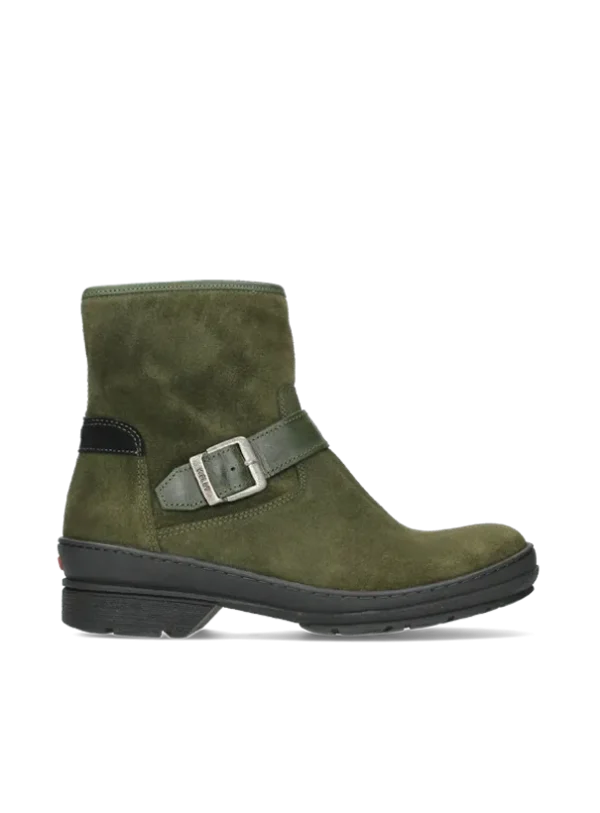 Wolky Nitra WR - groen suede Biker boots voor dames