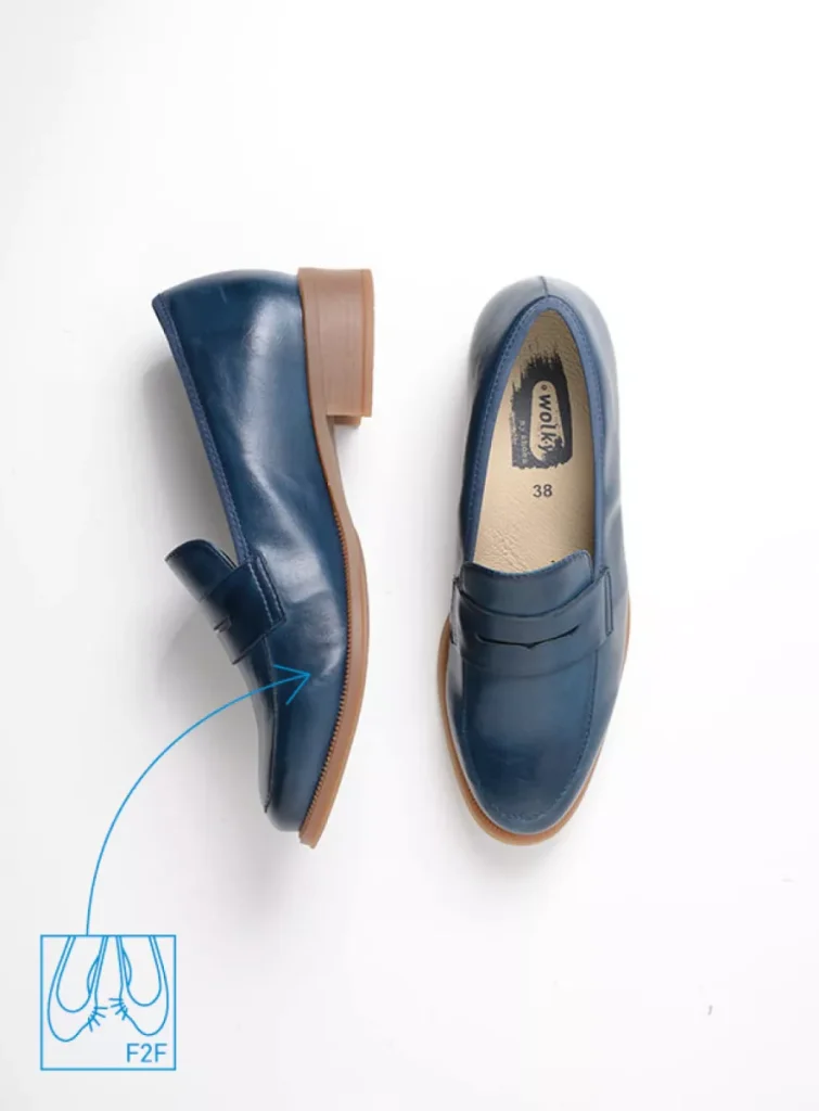 Wolky Instappers 07760 Alabama F2F 80820 denim vegan biocare