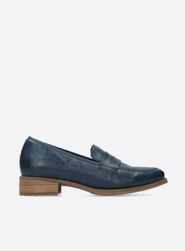 Wolky Alabama F2F - denimblauw vegan biocare Instappers voor dames