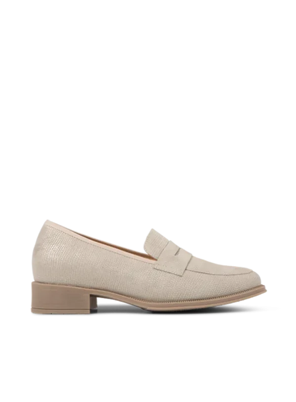 Wolky Alabama F2F - zacht taupe vegan biocare Instappers voor dames