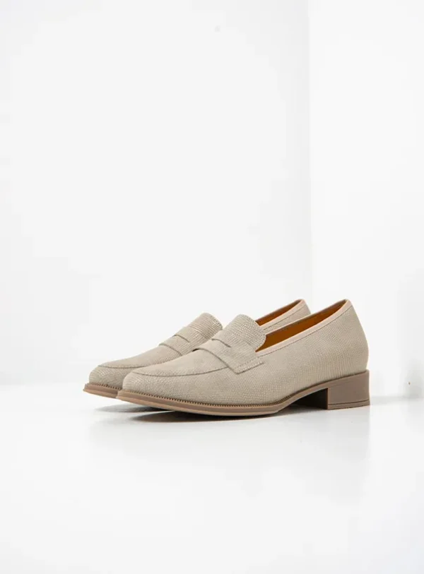Wolky Alabama F2F - zacht taupe vegan biocare Instappers voor dames