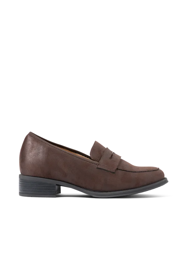 Wolky Alabama F2F - bruin vegan biocare Instappers voor dames