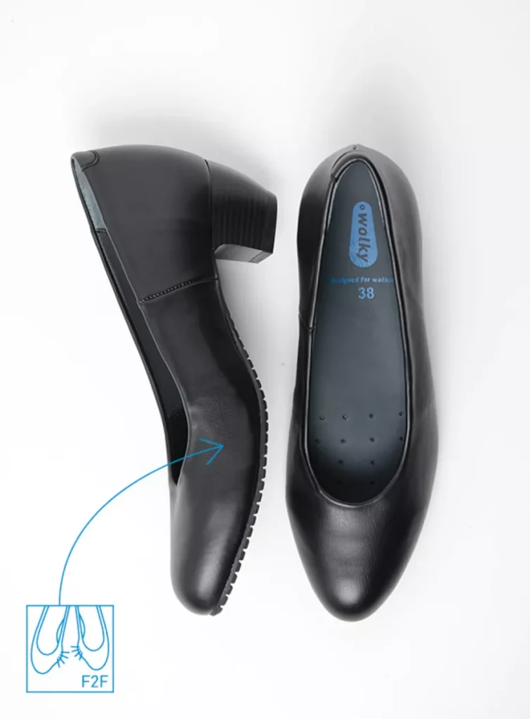 Wolky Pumps 07930 Mayu F2F 80000 zwart vegan biocare