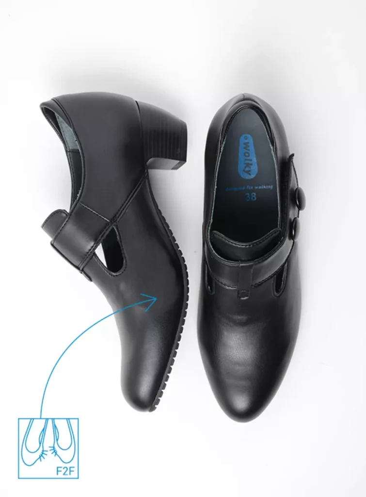 Wolky Pumps 07931 Midori F2F 80000 zwart vegan biocare