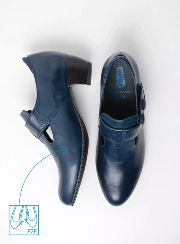 Wolky Pumps 07931 Midori F2F 80820 denim vegan biocare