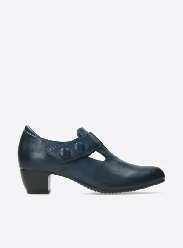 Wolky Midori F2F - denimblauw vegan biocare Pumps voor dames