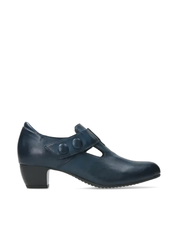 Wolky Midori F2F - denimblauw vegan biocare Pumps voor dames