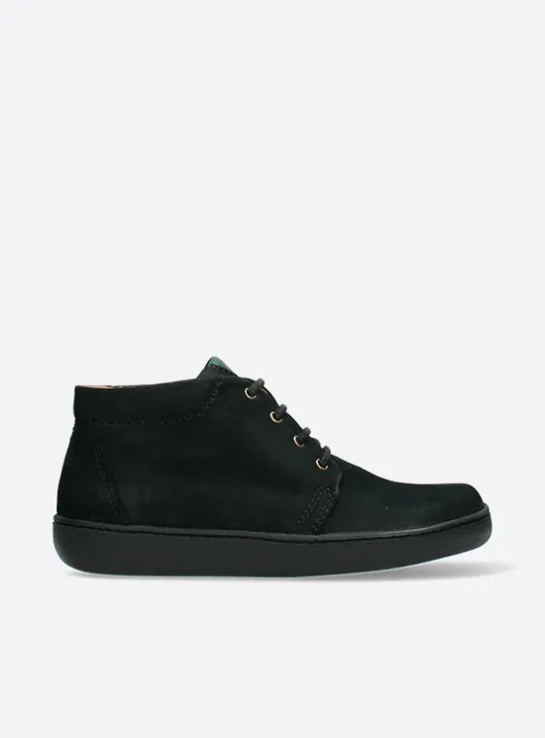 Wolky Kansas Lady - zwart nubuck Hoge veterschoenen voor dames