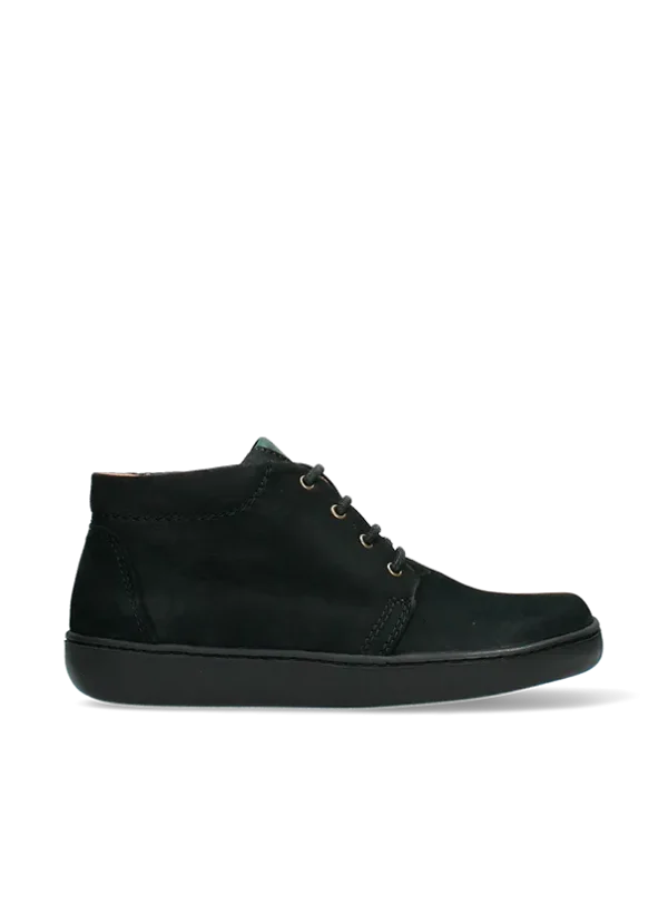 Wolky Kansas Lady - zwart nubuck Hoge veterschoenen voor dames