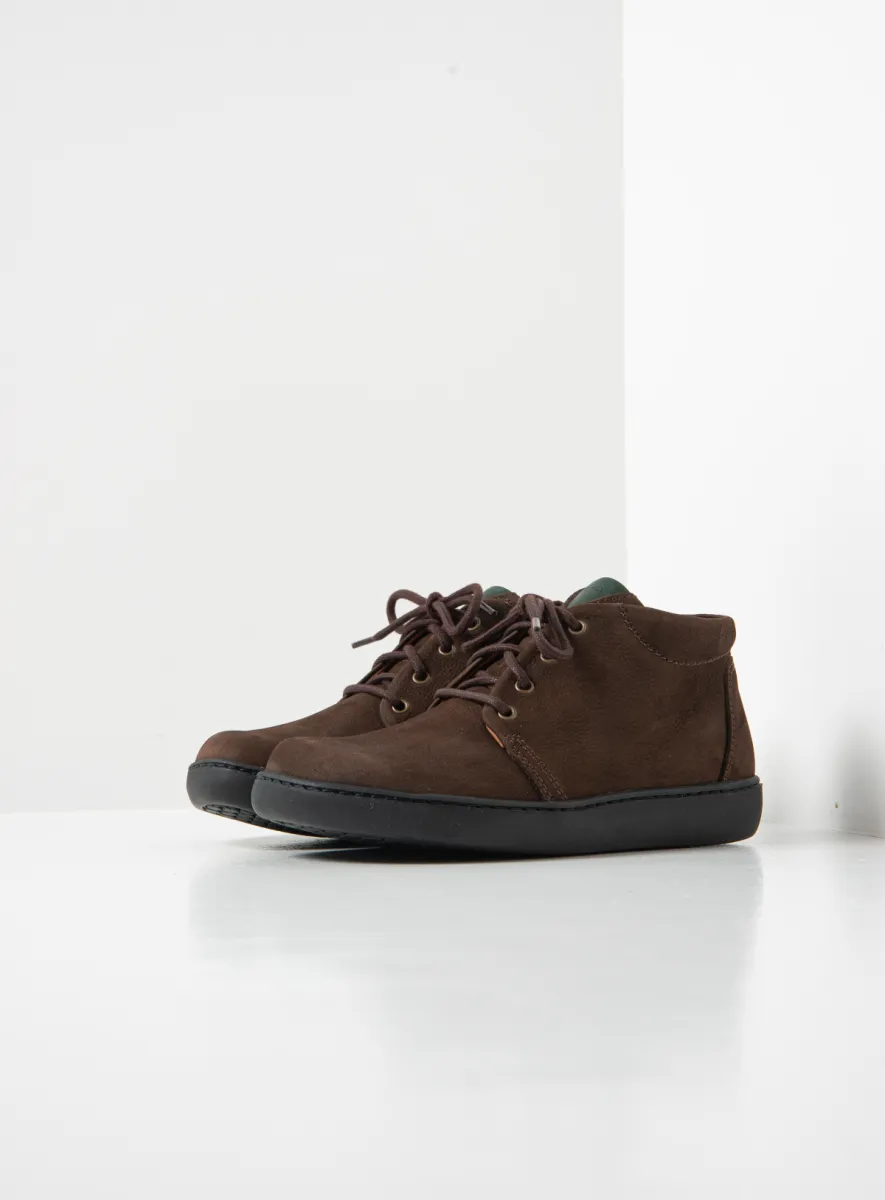 Wolky Hoge veterschoenen 08100 Kansas Lady XW 11300 bruin nubuck