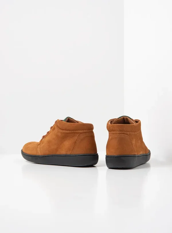 Wolky Kansas lady - cognac nubuck Hoge veterschoenen voor dames