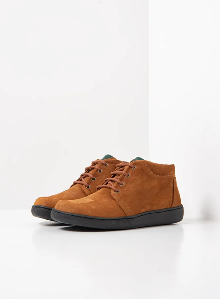 Wolky Hoge veterschoenen 08100 Kansas Lady 11430 cognac nubuck