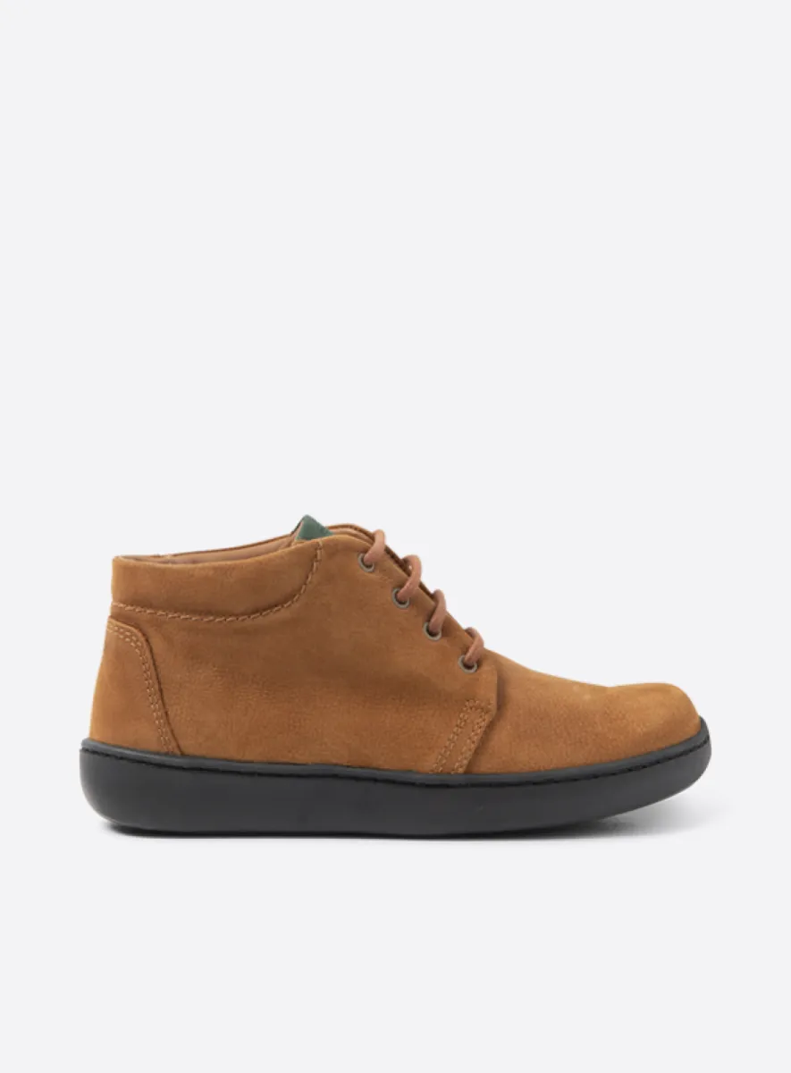 Wolky Kansas lady - cognac nubuck Hoge veterschoenen voor dames
