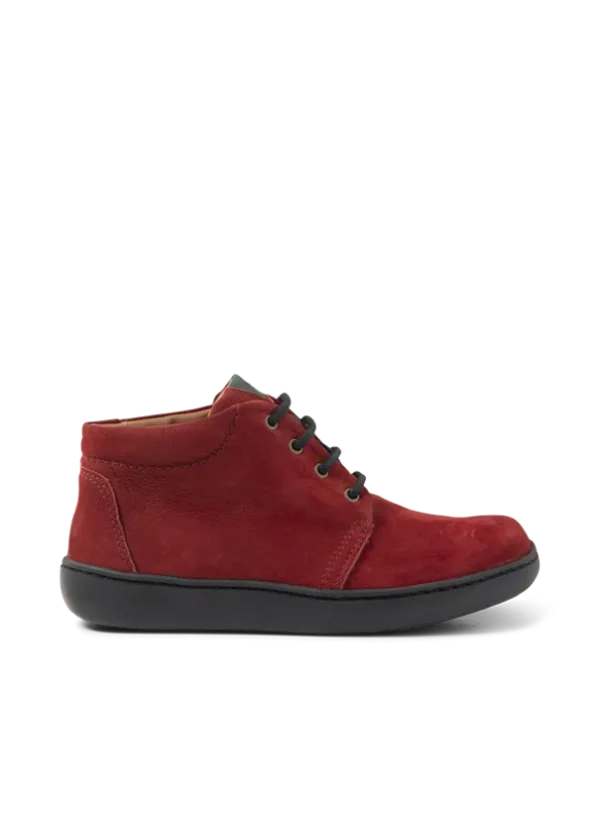 Wolky Kansas lady - kersenrood nubuck Hoge veterschoenen voor dames