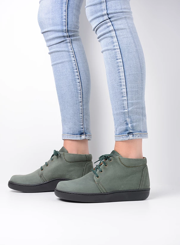 wolky hoge veterschoenen 08100 kansas lady xw 11701 saliegroen nubuck sfeer