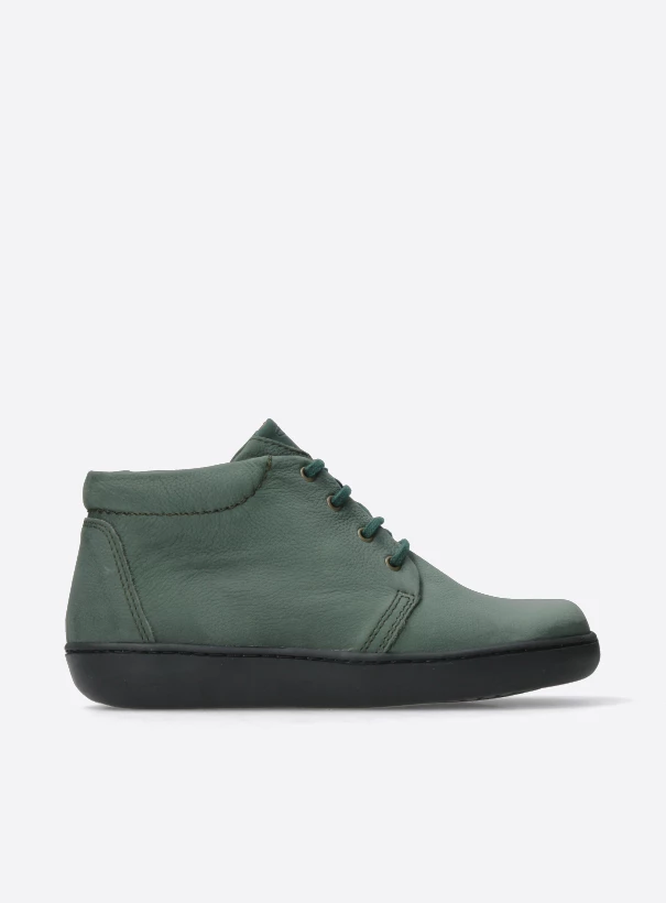 wolky hoge veterschoenen 08100 kansas lady xw 11701 saliegroen nubuck