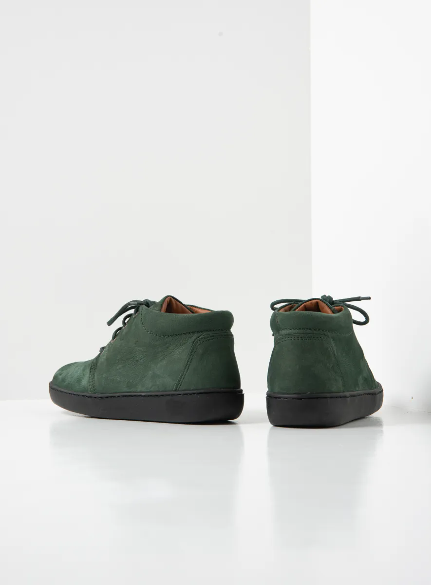 Wolky Hoge veterschoenen 08100 Kansas Lady XW 11719 groen nubuck