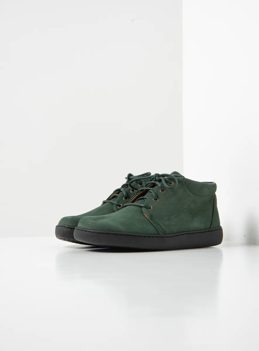 Wolky Hoge veterschoenen 08100 Kansas Lady XW 11719 groen nubuck