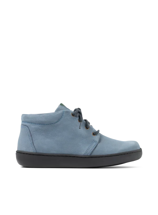 Wolky Kansas lady - jeansblauw nubuck Hoge veterschoenen voor dames