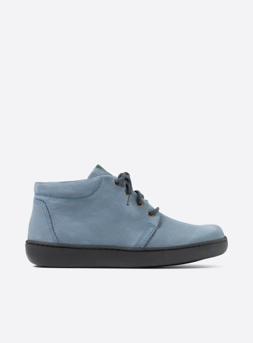 Wolky Hoge veterschoenen 08100 Kansas Lady XW 11840 jeansblauw nubuck