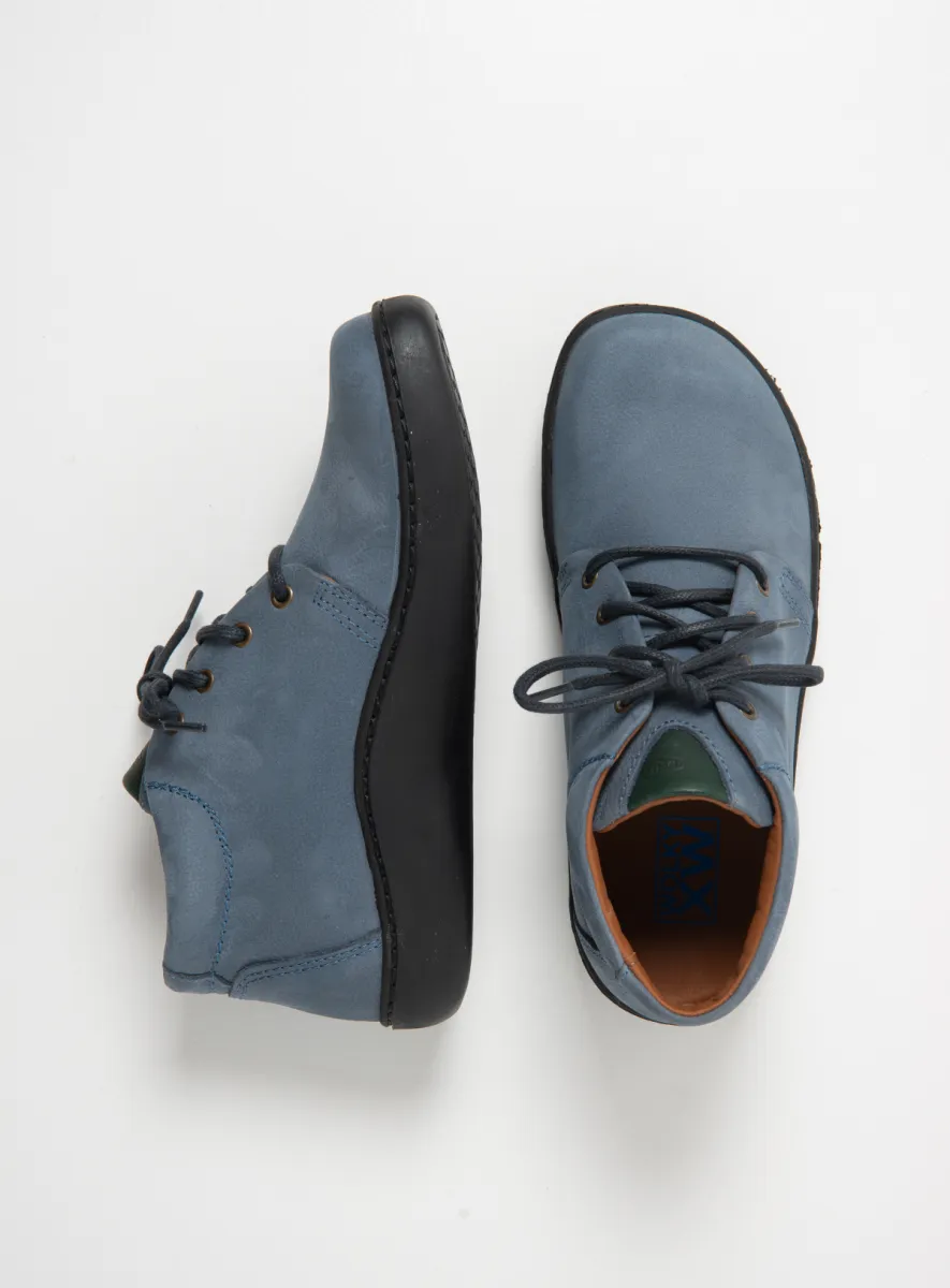 Wolky Hoge veterschoenen 08100 Kansas Lady XW 11840 jeansblauw nubuck