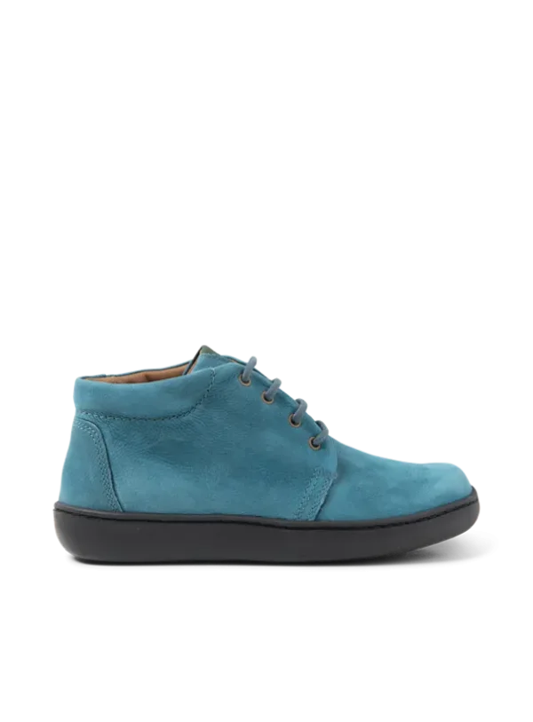 Wolky Kansas lady - petrol nubuck Hoge veterschoenen voor dames