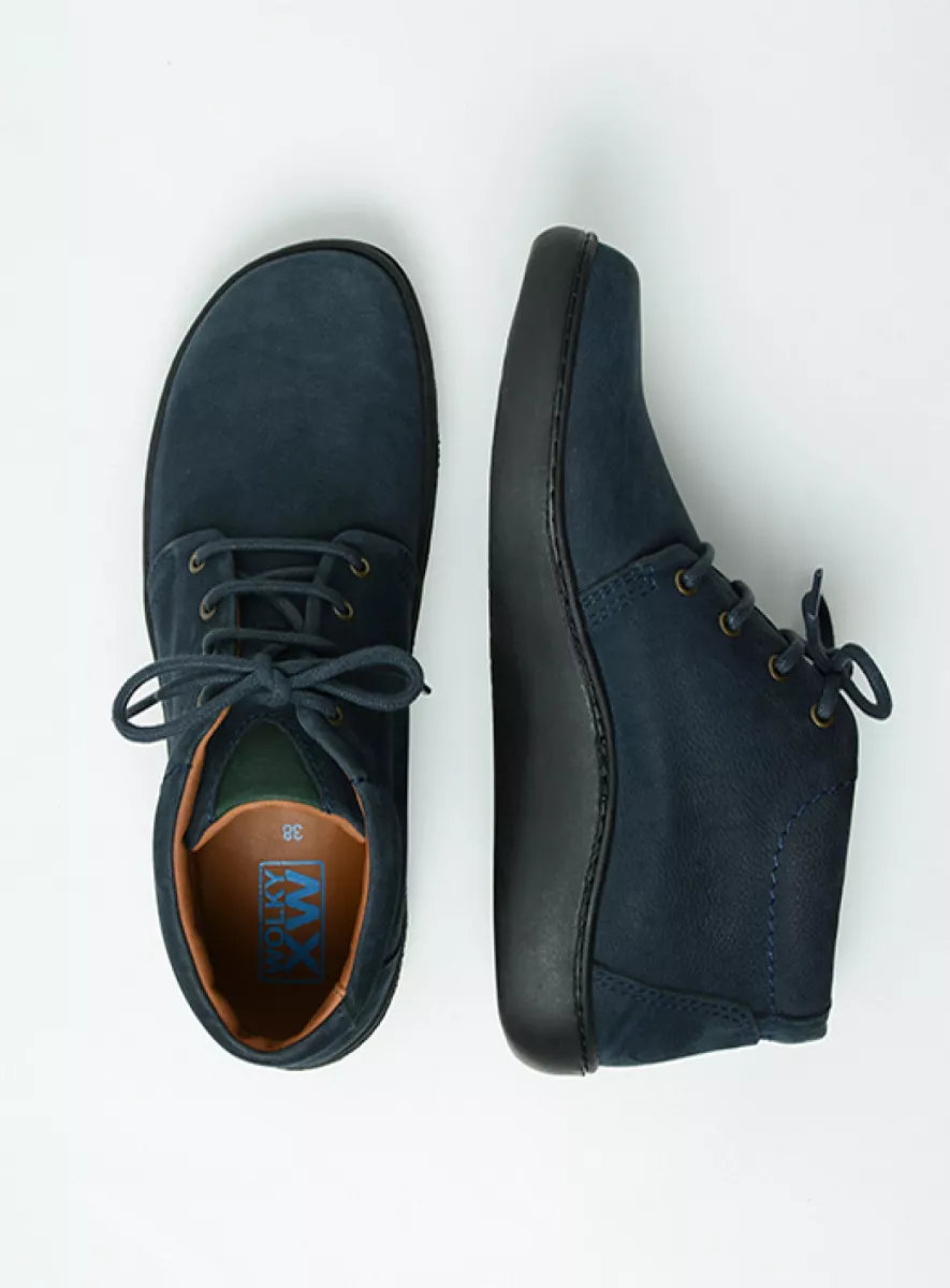 wolky veterboots 08110 kansas men 11800 blauw nubuck top