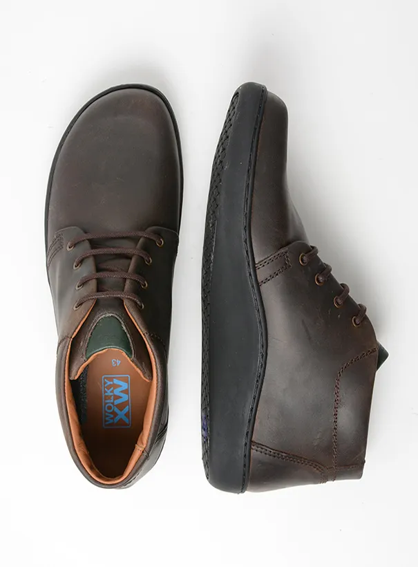 Wolky Veterboots 08110 Kansas Men 51300 bruin glad leer