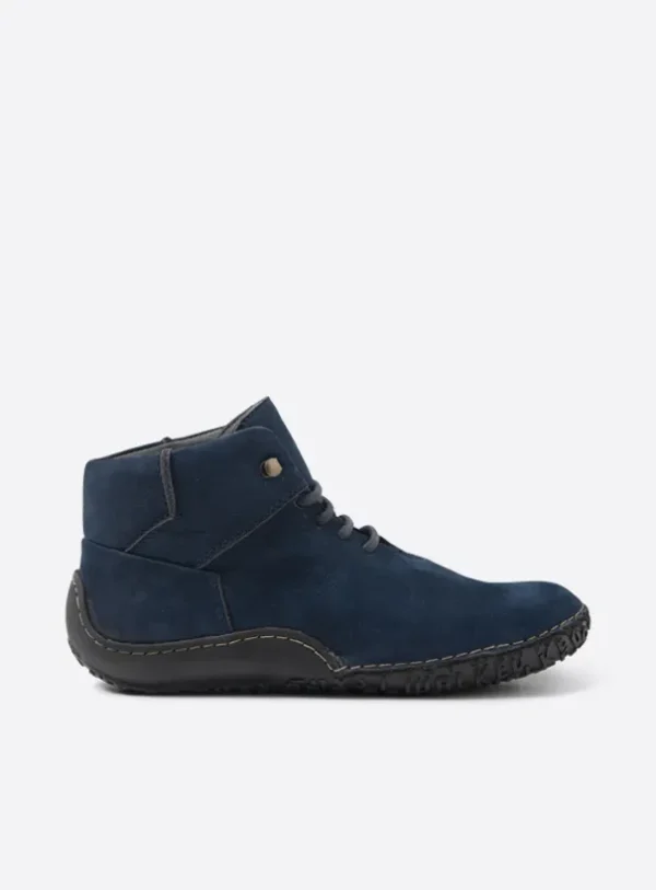 Wolky Mokola - blauw nubuck Hoge veterschoenen voor dames