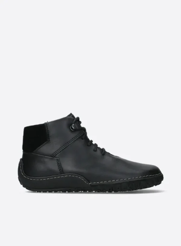 Wolky Mokola - zwart leer Hoge veterschoenen voor dames