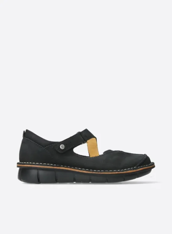 Wolky Cordoba - zwart nubuck Bandschoenen voor dames